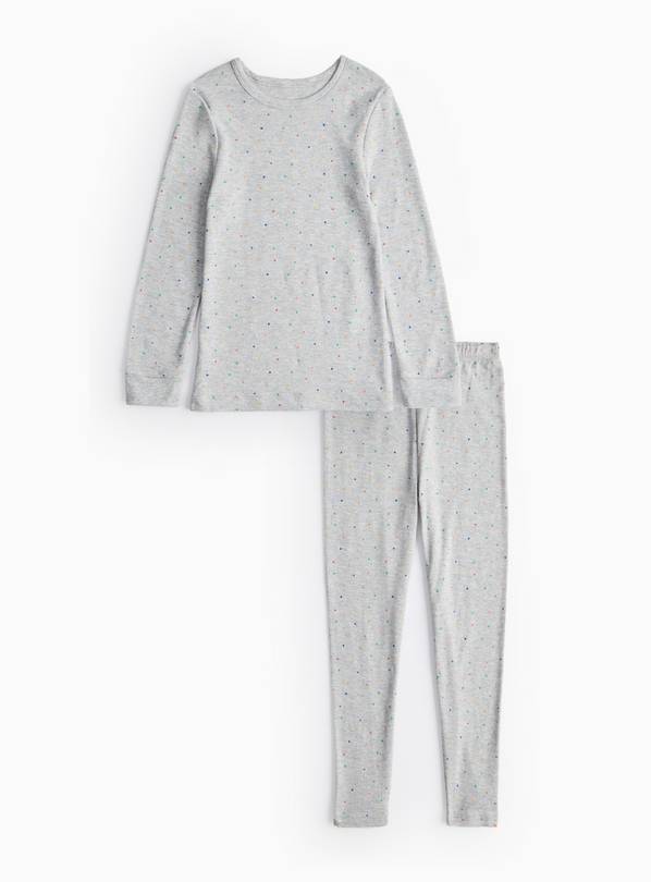 Grey Star Thermal Ribbed Top & Leggings Set 5-6 years